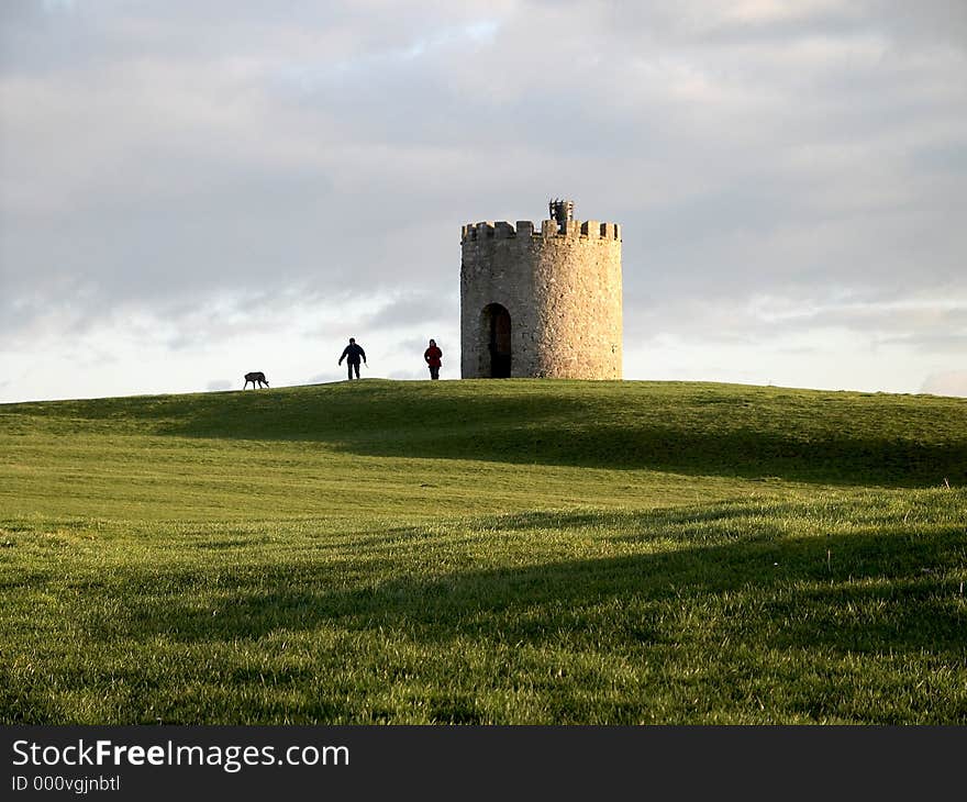 Watch tower on hill