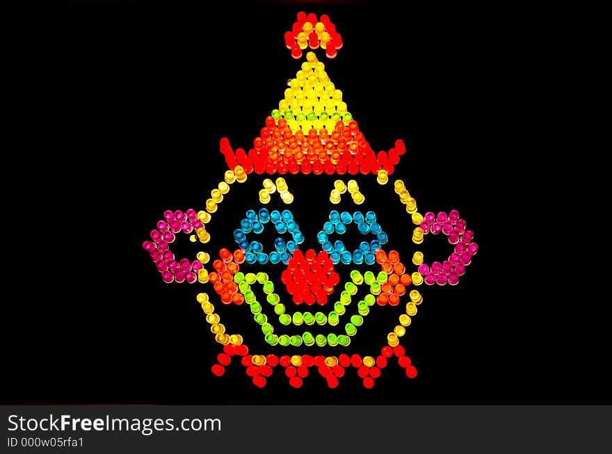 Glwoing Lights in a Clown Design. Glwoing Lights in a Clown Design