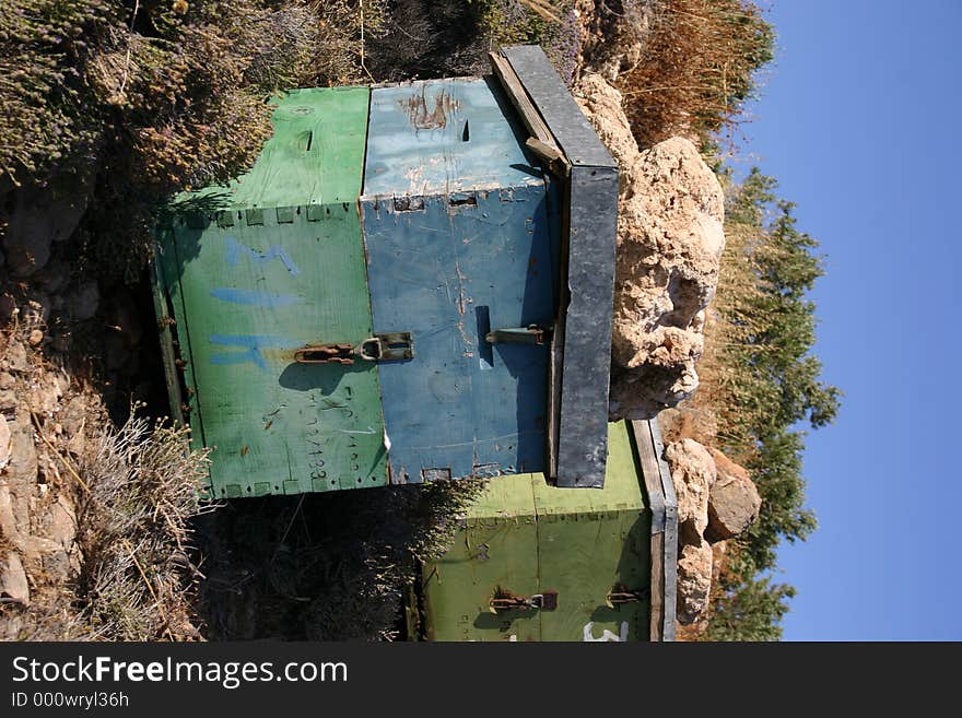 A behive on Crete / Greece. A behive on Crete / Greece