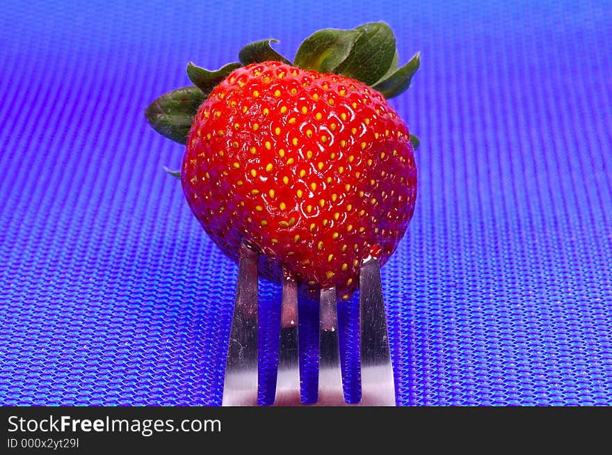 Strawberry on a Fork