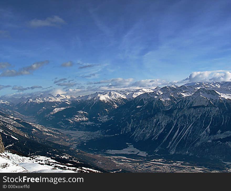 Mountain in snow