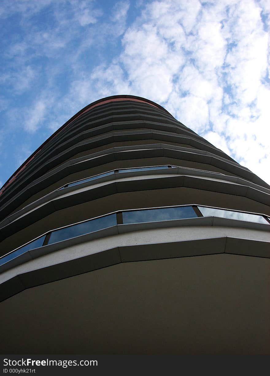 This is one of many residential buildings in London's Docklands. This is one of many residential buildings in London's Docklands