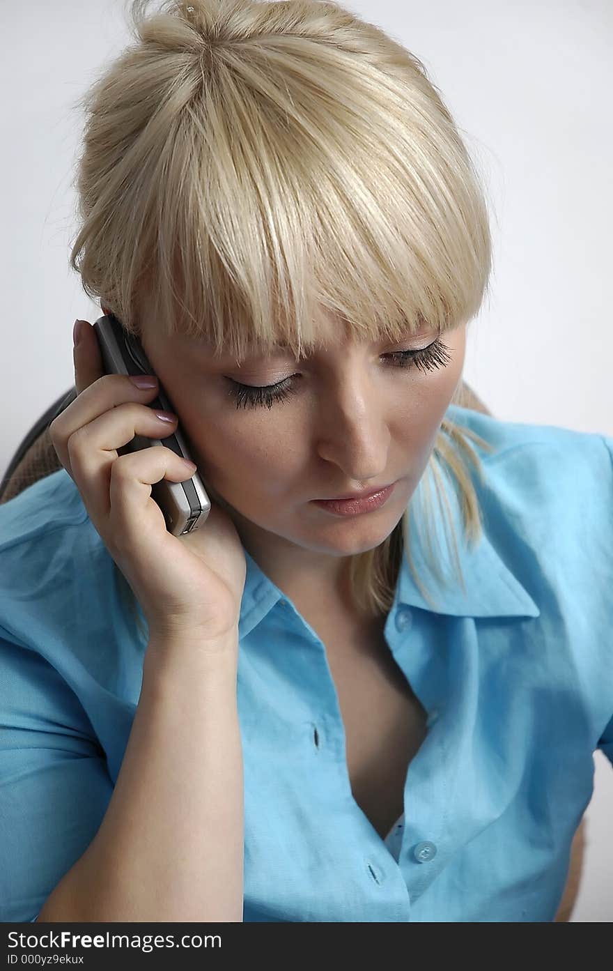 Woman Talking By Phone