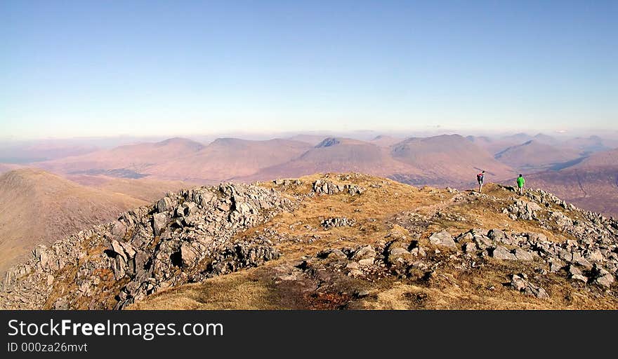 Looking south from Stob Ghoar. Looking south from Stob Ghoar