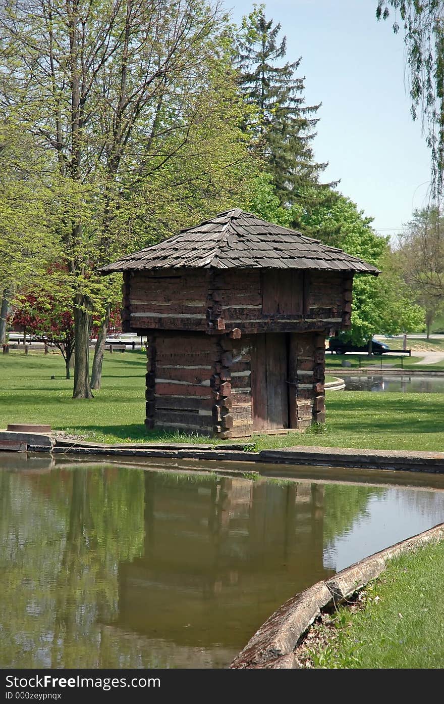 Old wooden fort. Old wooden fort