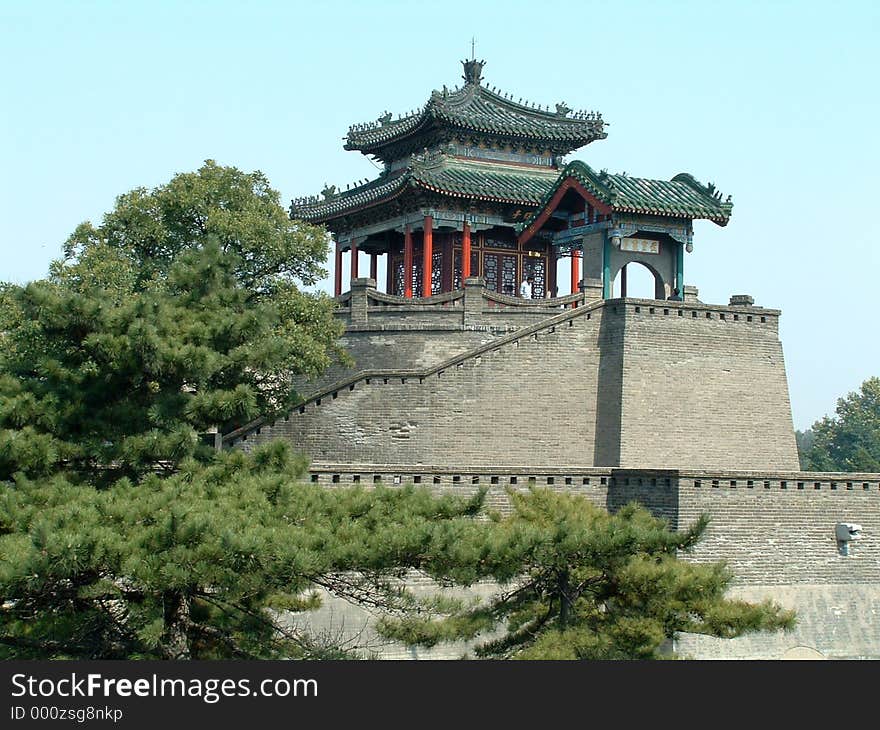 Chinese antiquated platform of parade,which was used in ancient China to declare war. Chinese antiquated platform of parade,which was used in ancient China to declare war.