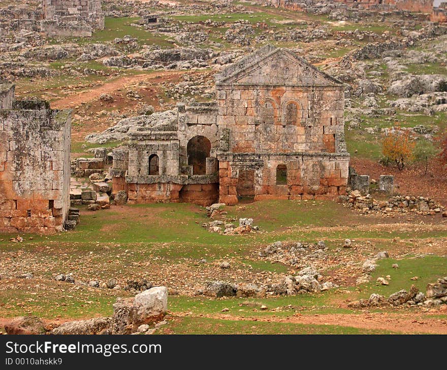 Dead city of Serjilla, Syria