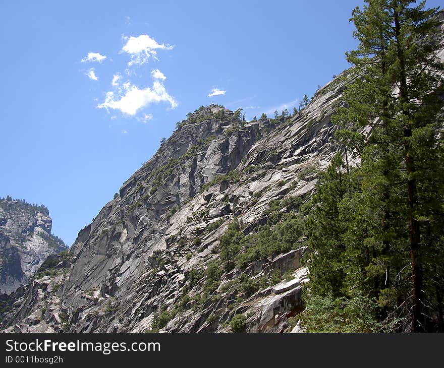 Mountain of Yosemite National Park in the Sierra Mountains of California - taken June 20, 2005. Mountain of Yosemite National Park in the Sierra Mountains of California - taken June 20, 2005