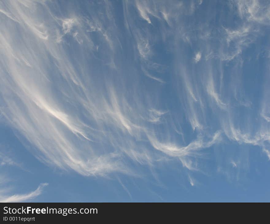 Clouds in weird formations. Clouds in weird formations