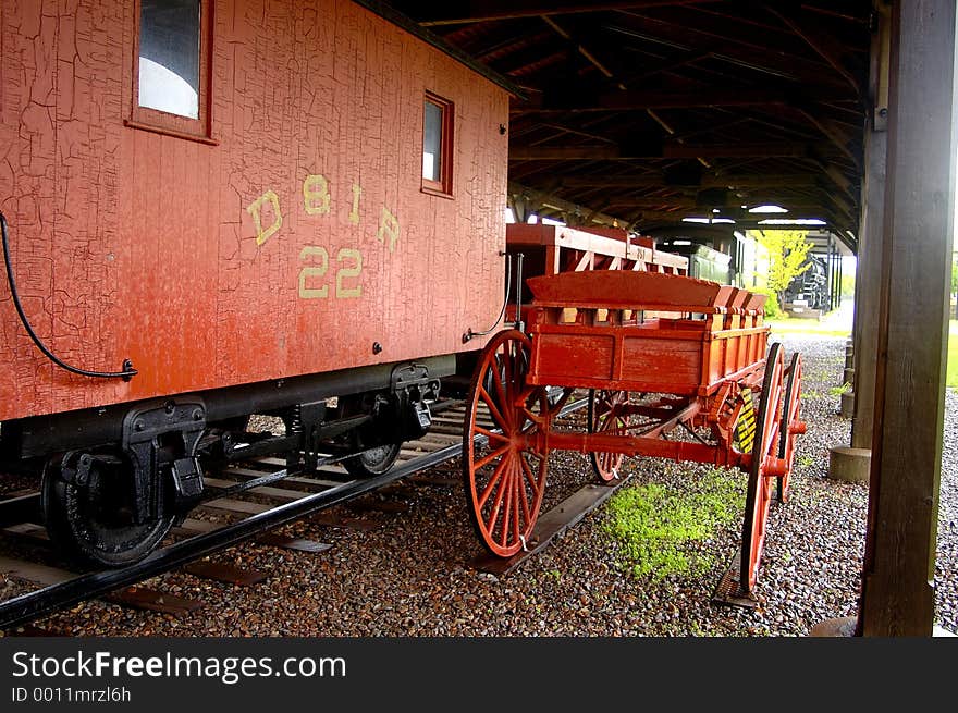 RailCar And Baggage Cart