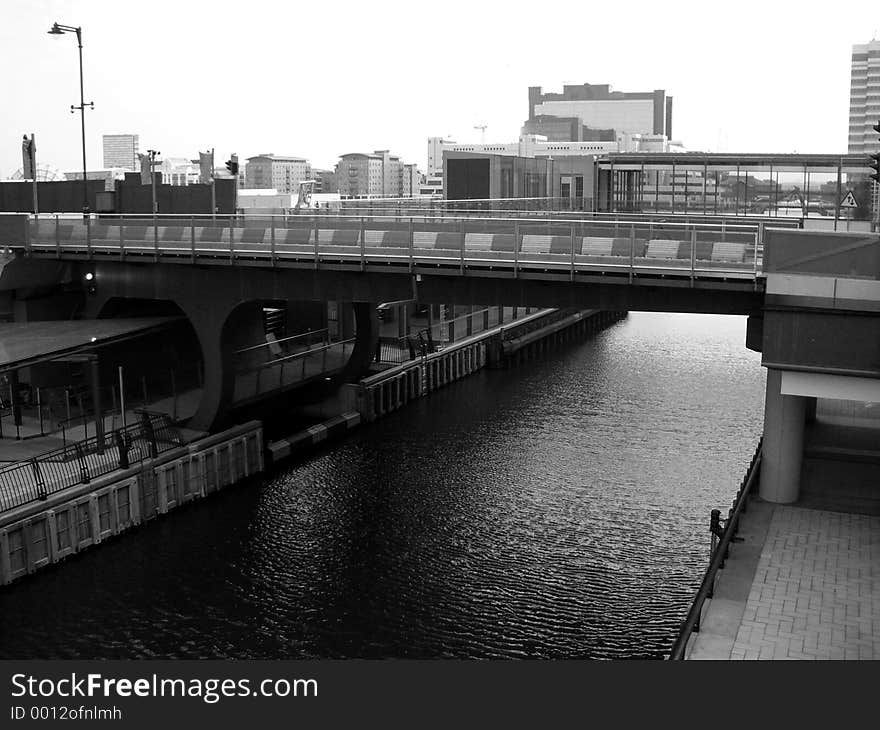 This is a raising bridge in London's Docklands. This is a raising bridge in London's Docklands.