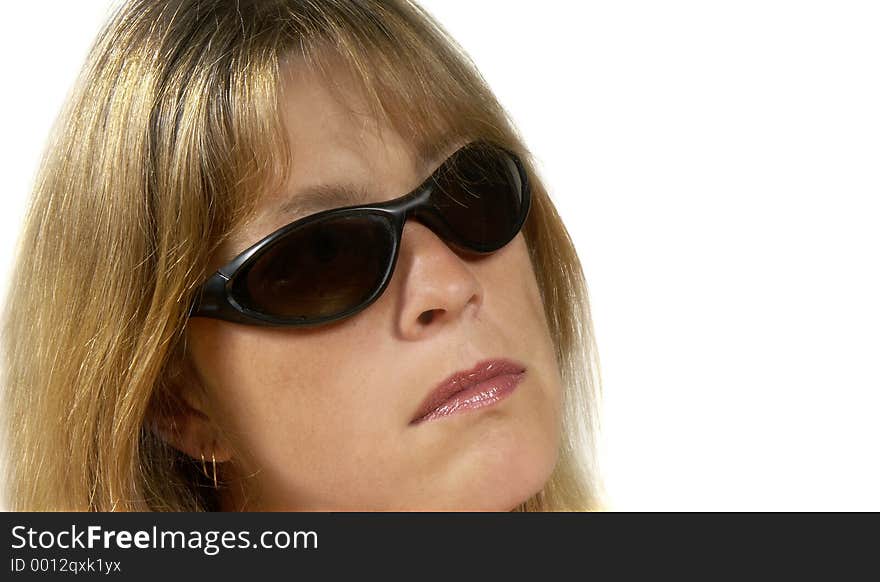 Close up of woman with glasses