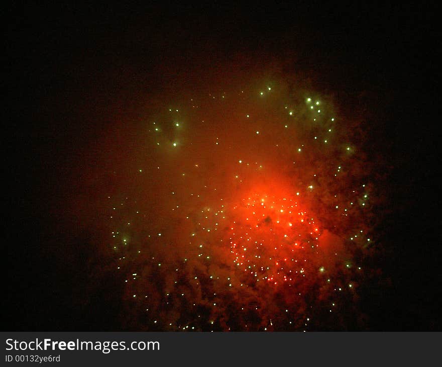 4th of July firework at a Laguna Beach, CA fireworks show. 4th of July firework at a Laguna Beach, CA fireworks show