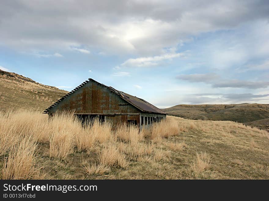 Old Industrial Building In Rural Montana