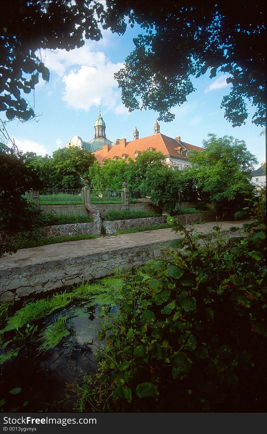 Old cloister in Lad village - Poland