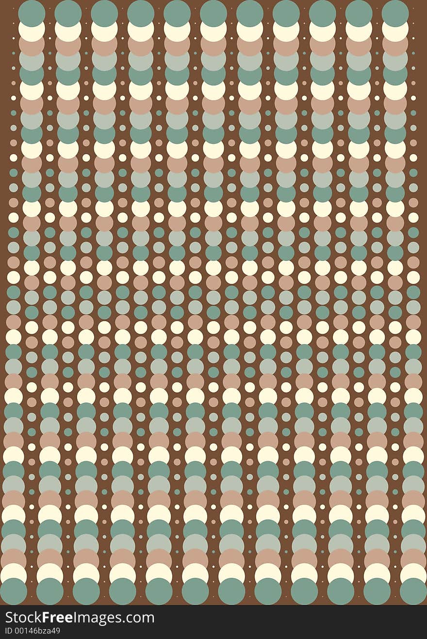 A pattern of colorful polka dots. A pattern of colorful polka dots