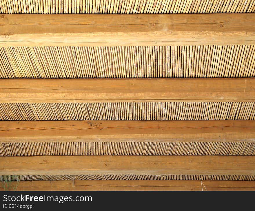 The pattern of a cane-made shelter. The pattern of a cane-made shelter