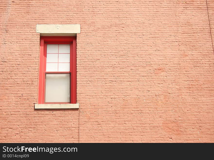 Wall with window. Wall with window