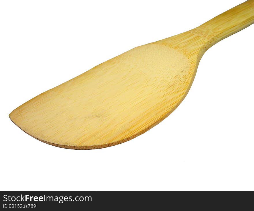 Bamboo spoon used for preparing the specific rice used to make sushi.