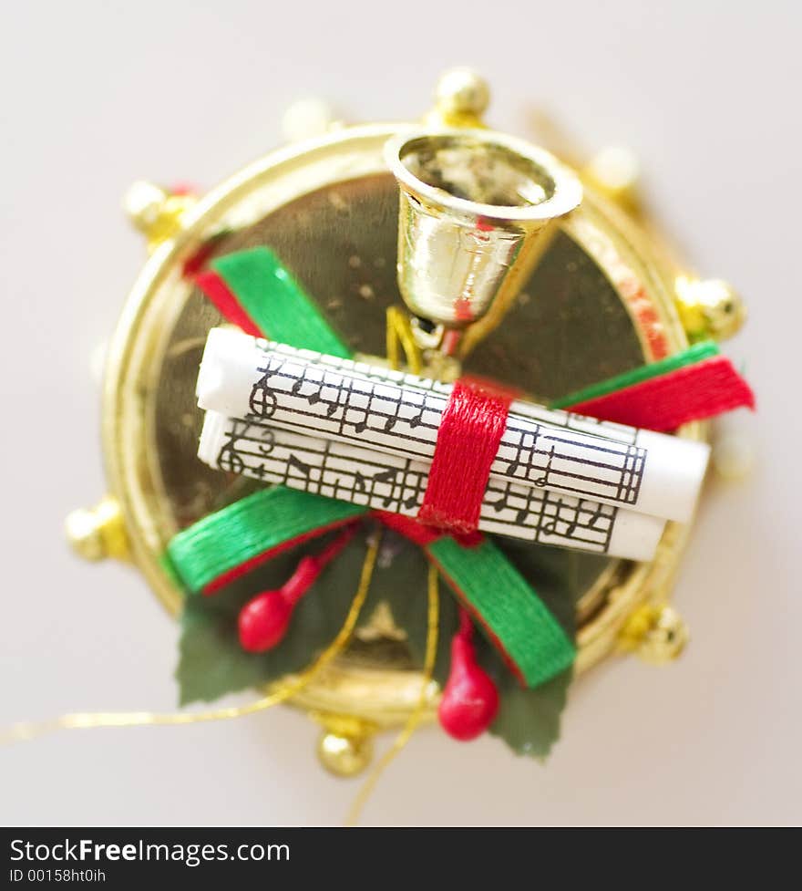 Christmas drum ornament