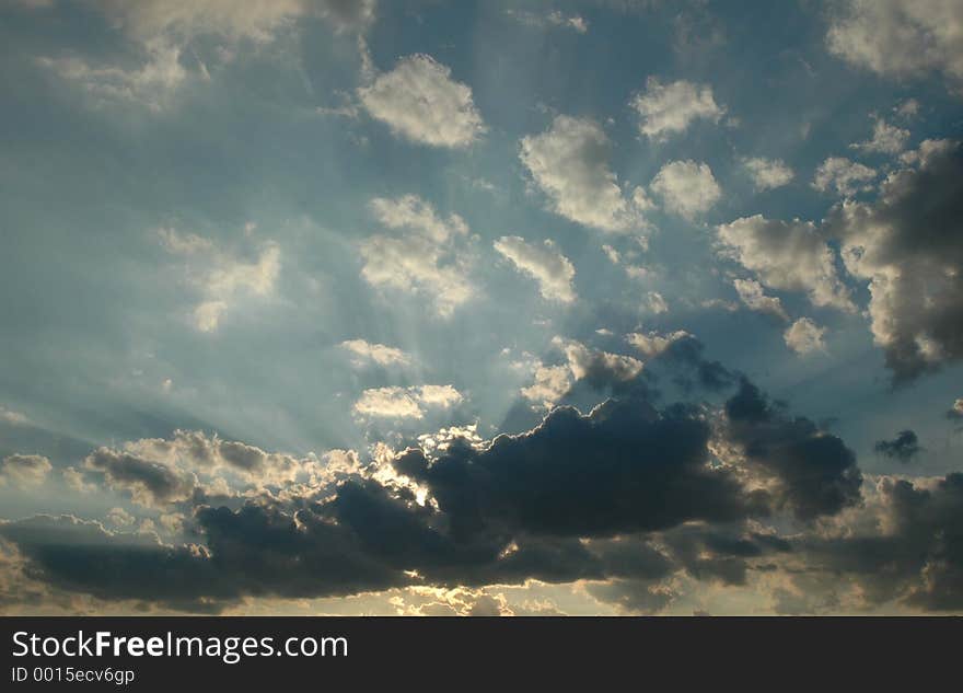 Cloudy sky. Cloudy sky