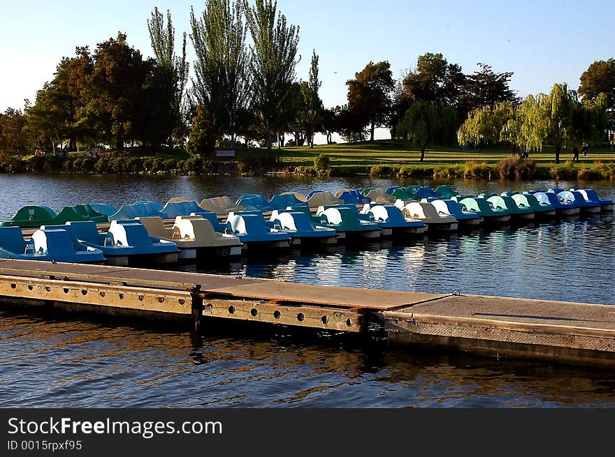 Paddle Boats In For Day