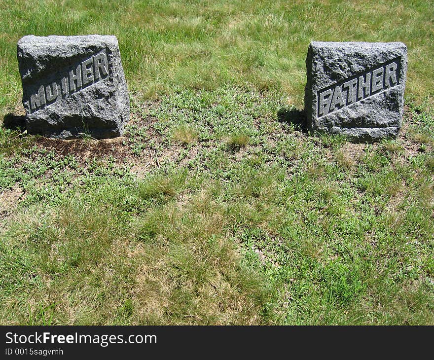 Generic Mother and Father Gravestones