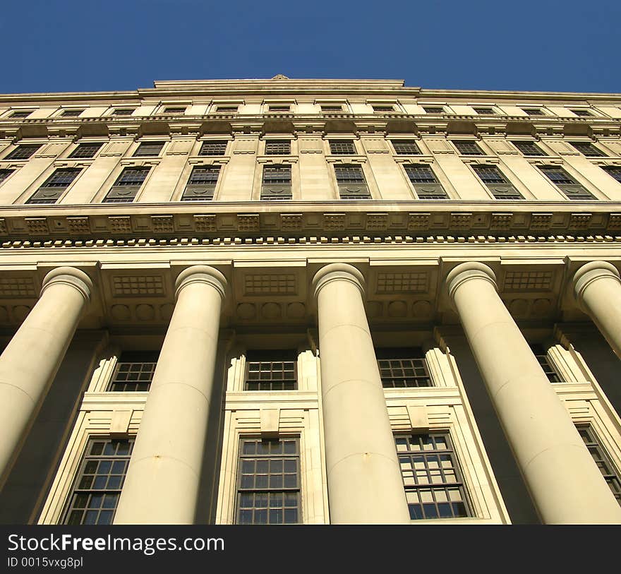 Elegant corporate building soars up to the sky. Elegant corporate building soars up to the sky.