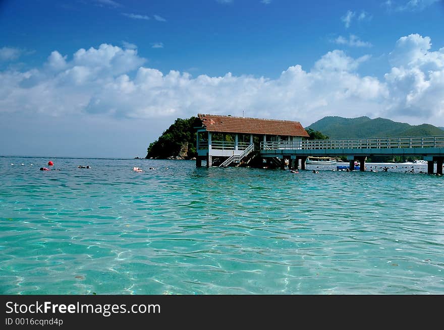 Snorkeling area at Redang beach, terengganu