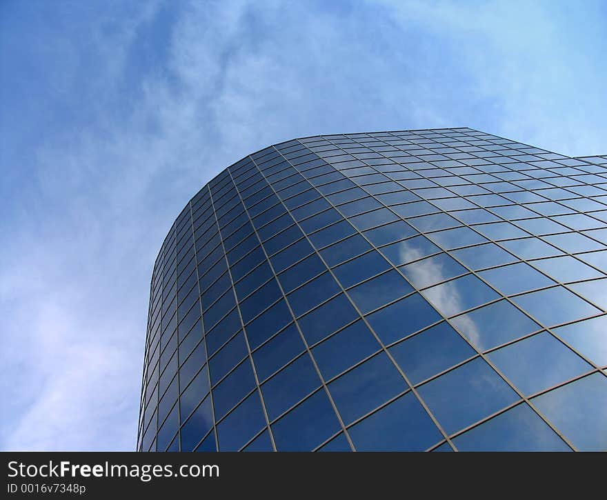 Skyscraper -view from below. Skyscraper -view from below