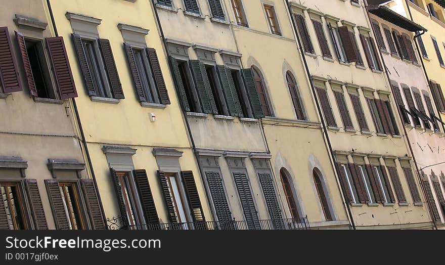 Windows of italian houses