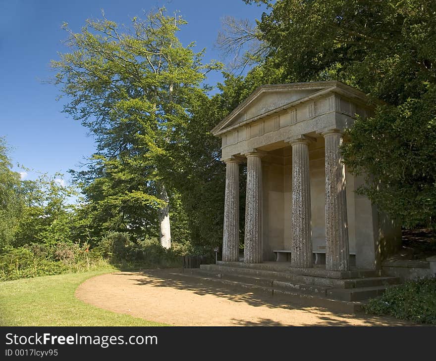 Bowood Temple in Wiltshire England