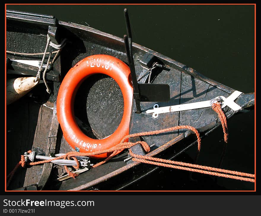 Boat in Bunschoten-harbour