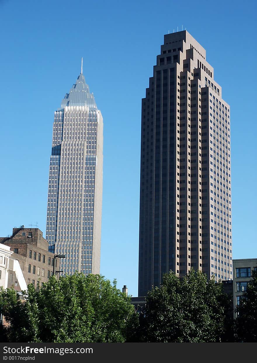 Downtown skyscrapers in Cleveland, Ohio