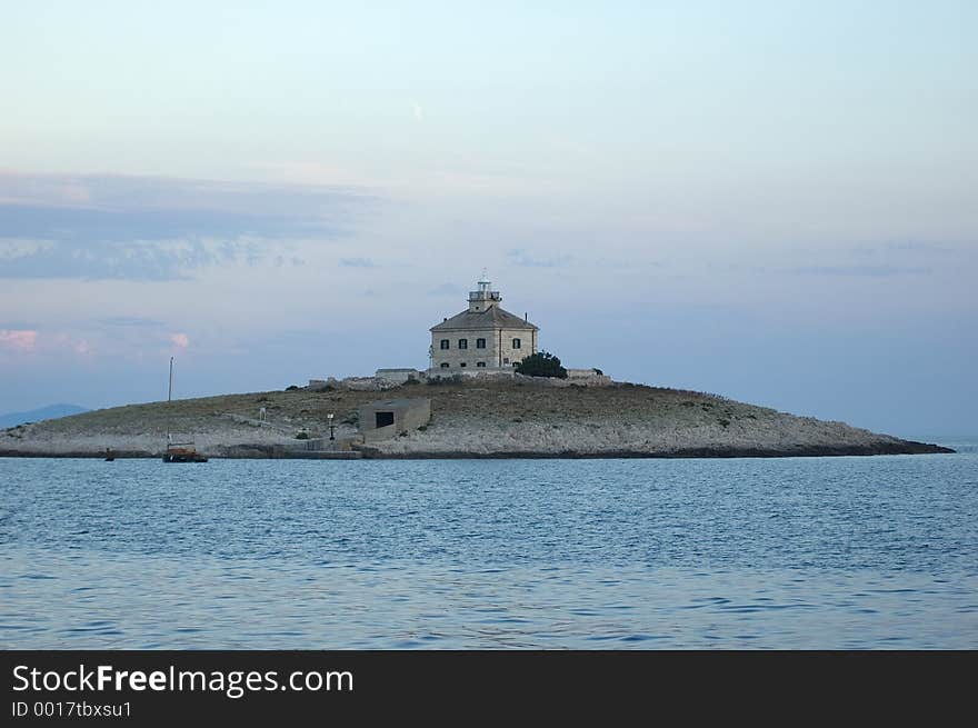 Church-Lighthouse on small island