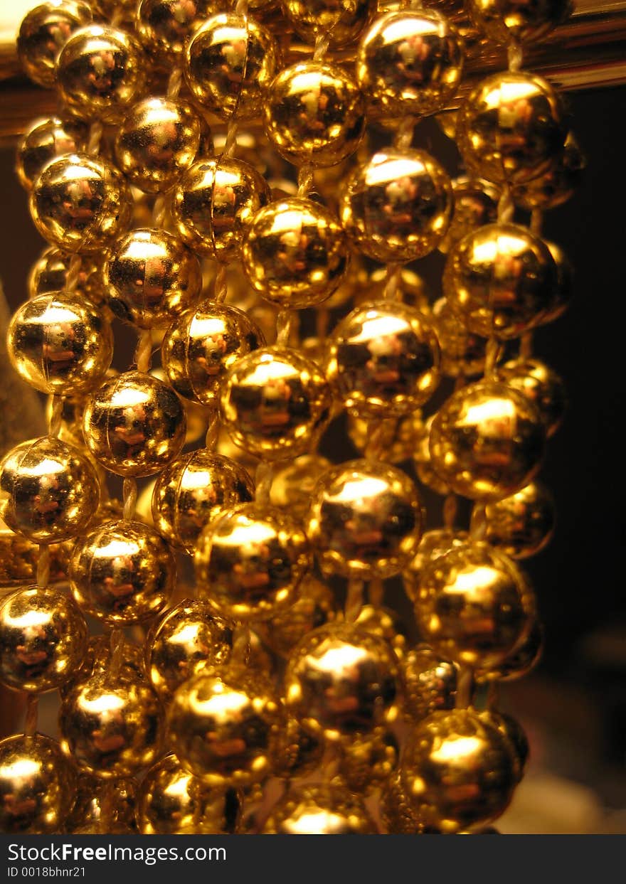 Gold Balls on a chain