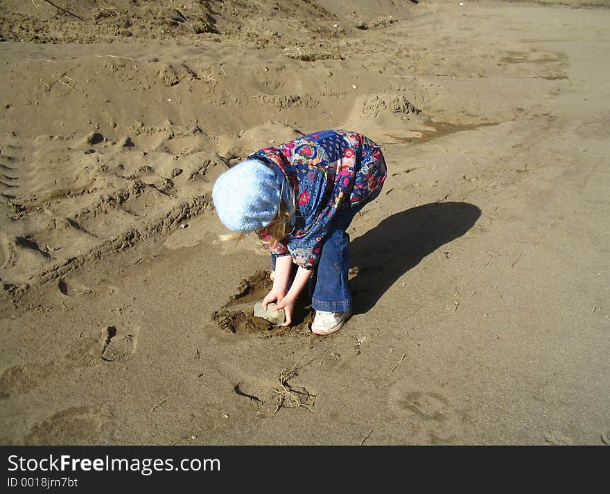 A Rock On The Beach