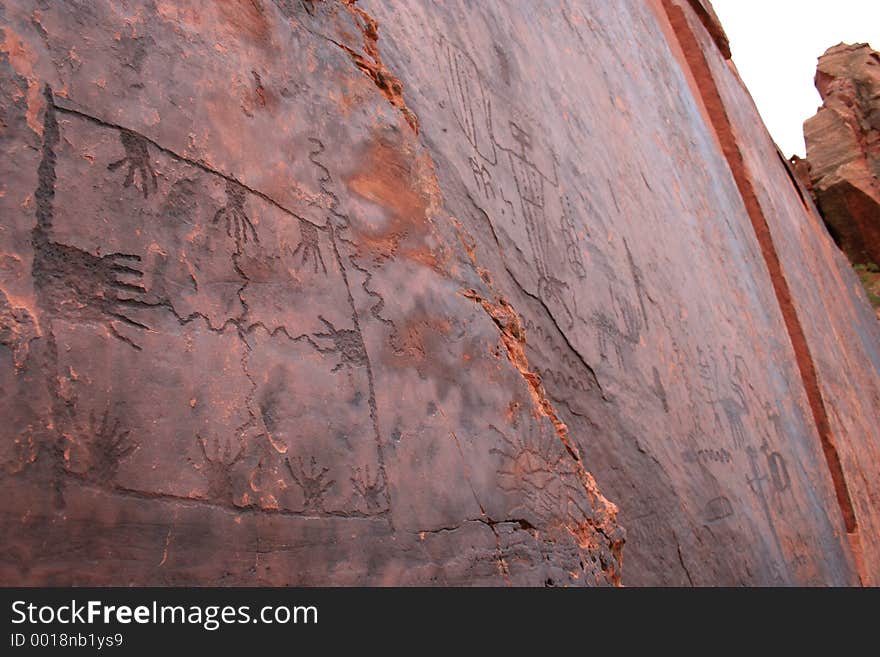 Anasazi petroglyphs. Anasazi petroglyphs