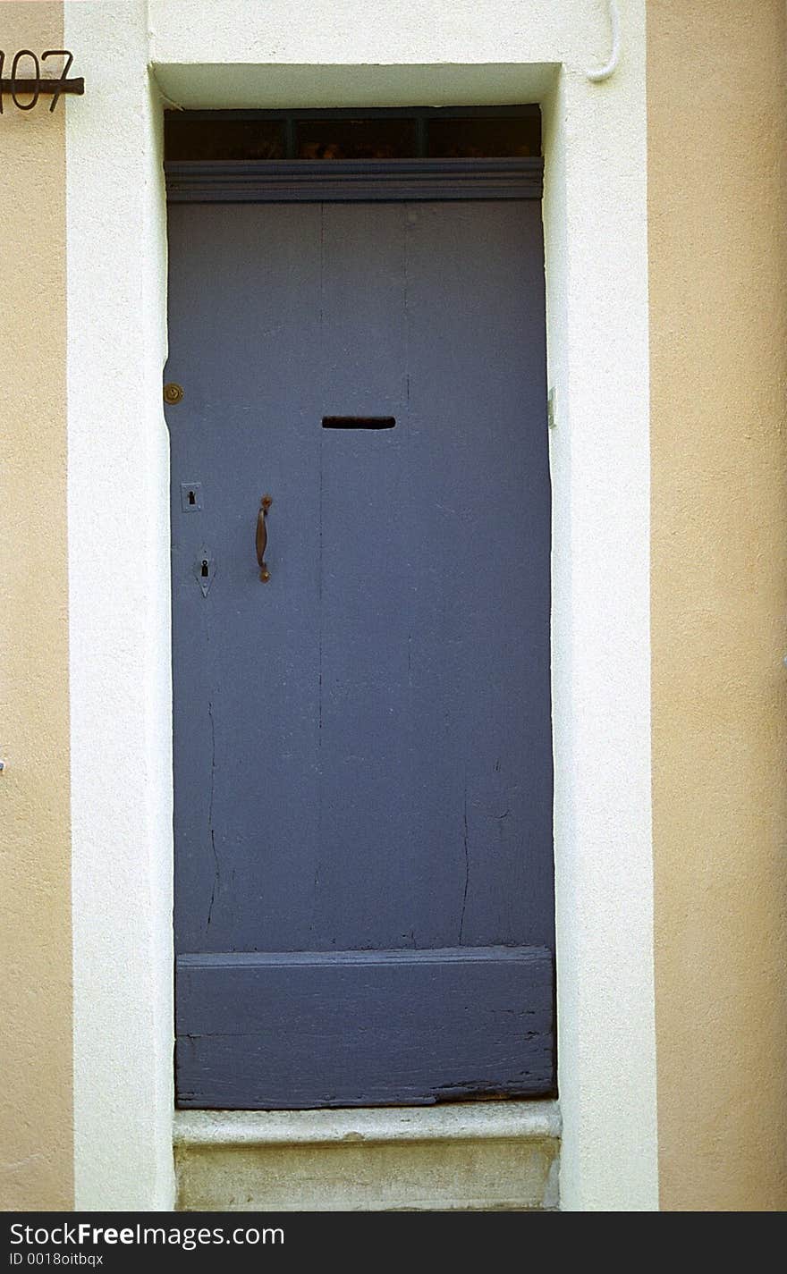 Boring door in France. Boring door in France