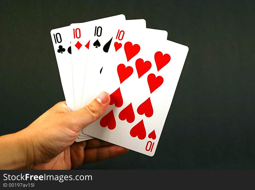 Playing cards - four ten