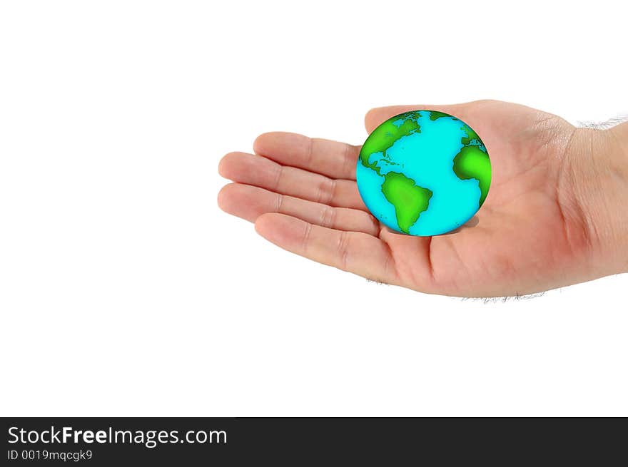 The globe in your hand. The globe in your hand