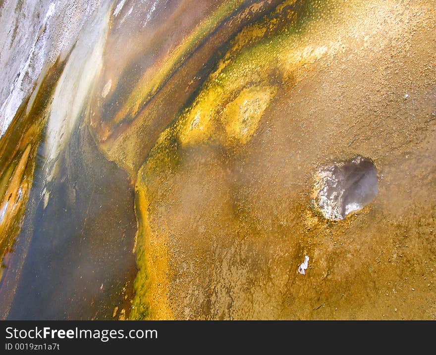 Detail of a geyser at Yellowstone National Park. Detail of a geyser at Yellowstone National Park