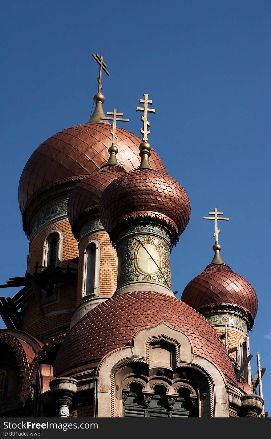 Old Byzantine church under renovation