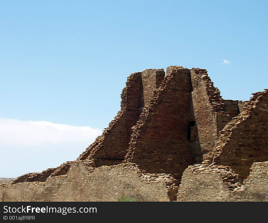 Pueblo Indian ruins. Pueblo Indian ruins