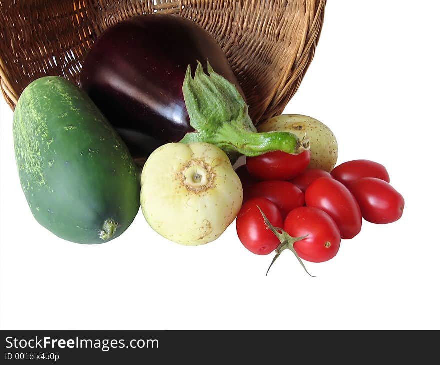 Fresh Garden Vegetables; shot DOF. Fresh Garden Vegetables; shot DOF