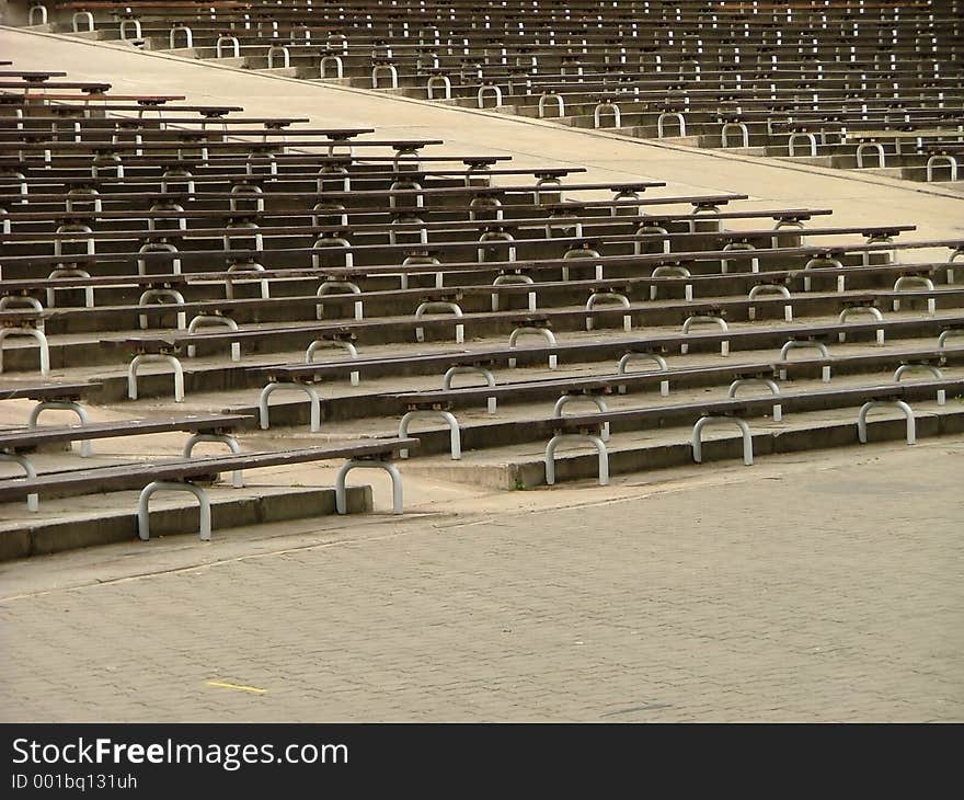 Empty seating area