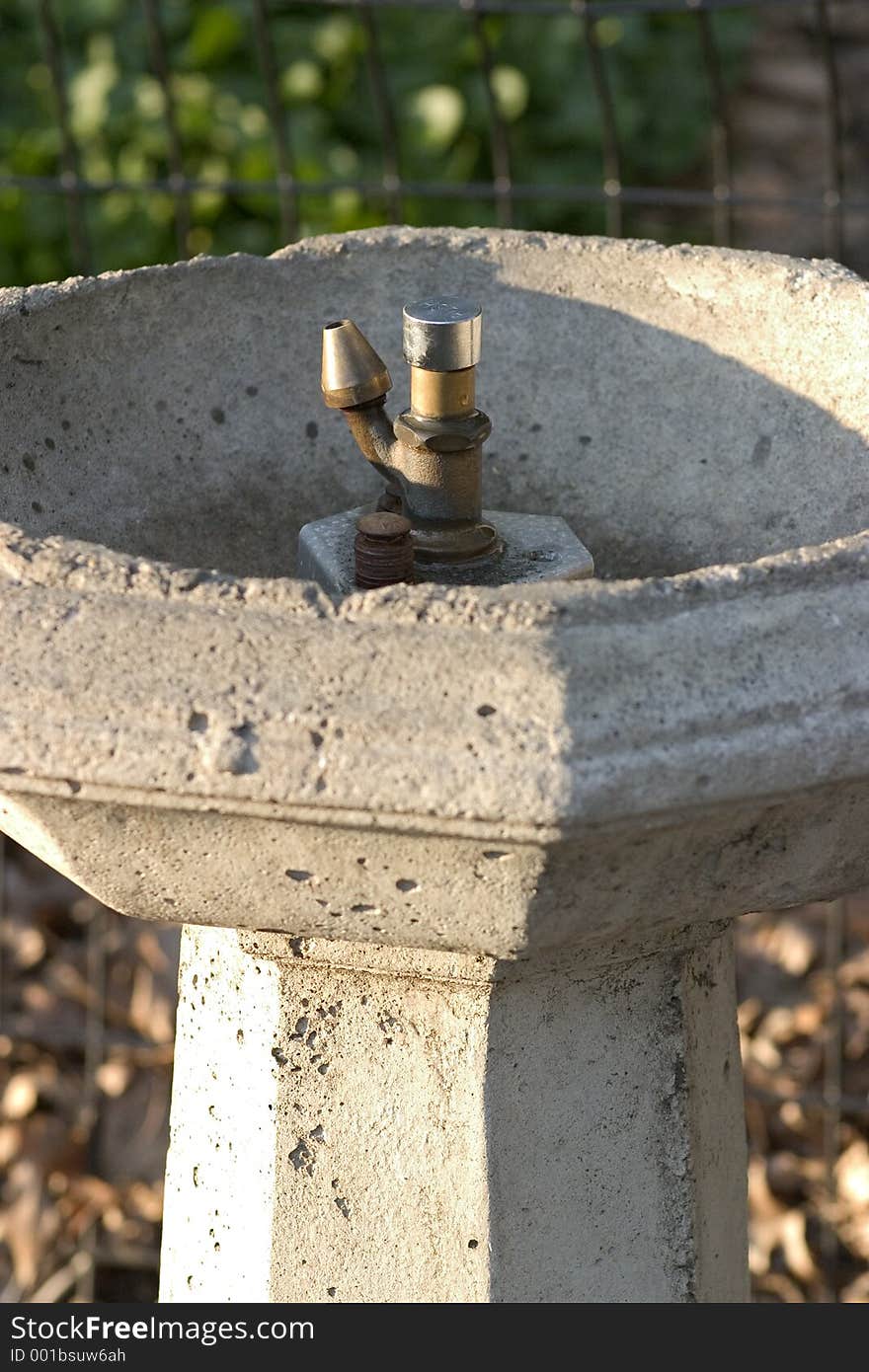 A drinking fountain in a park in NYC