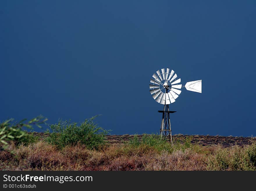 Windmill after a storm