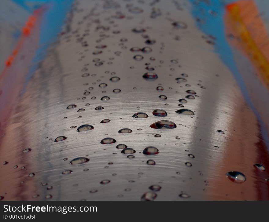 A wet mattress detail. A wet mattress detail