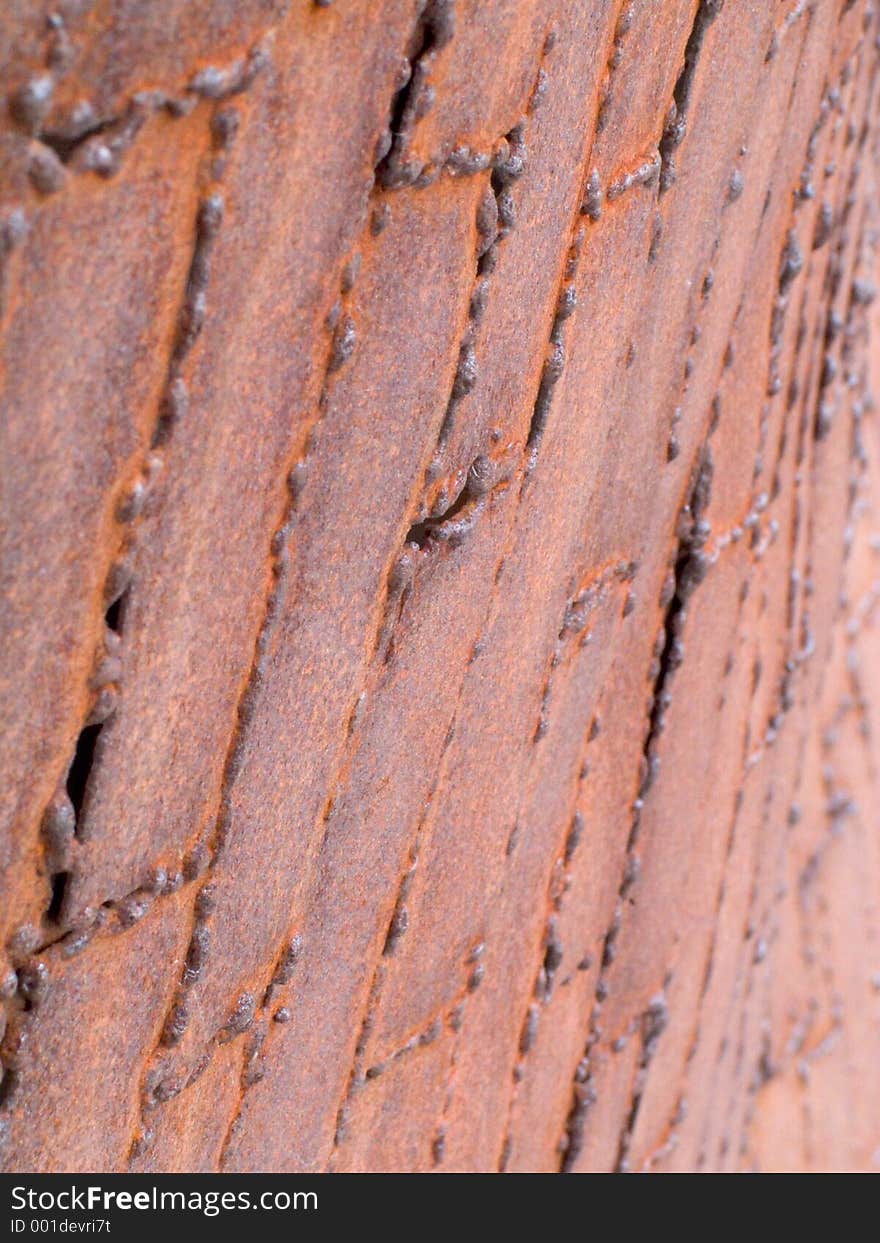 Abstract - rusted metal plates which have been spot welded